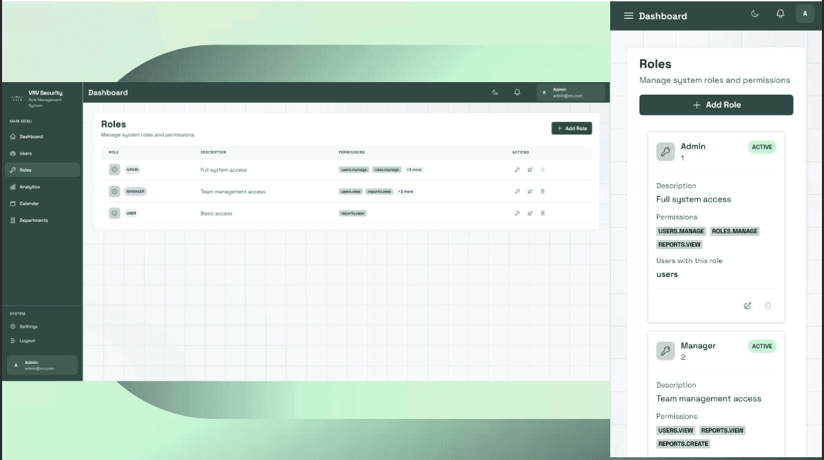 Role-Based Dashboard screenshot 5