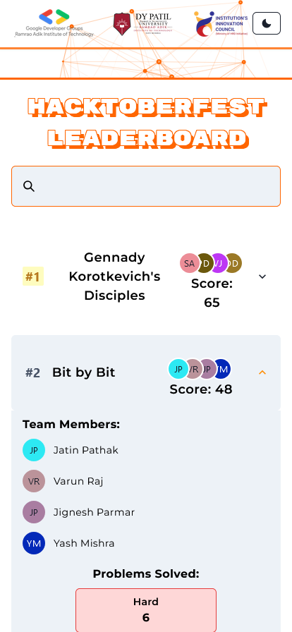 Google Developer Student Club Leaderboard screenshot 3