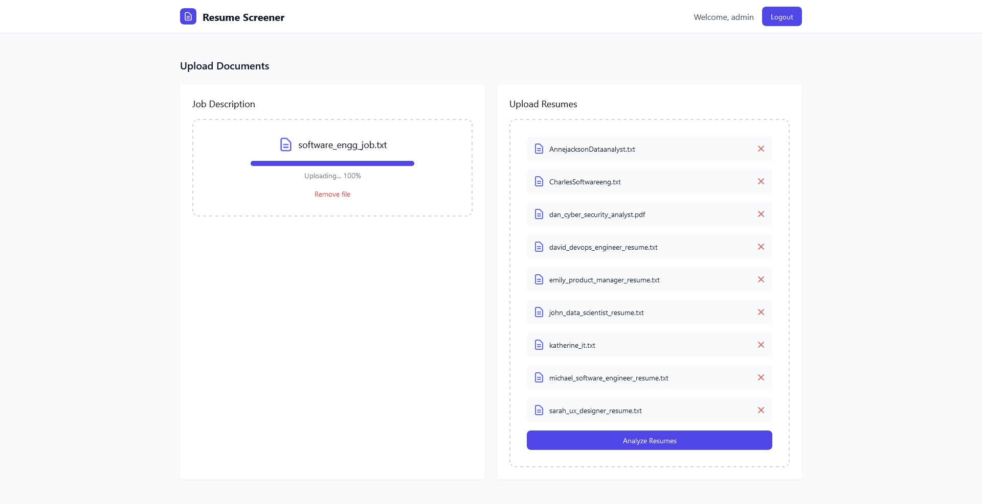 AI Resume Screener screenshot 3